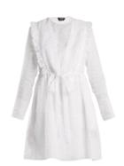 Matchesfashion.com Calvin Klein 205w39nyc - Broderie Anglaise Cotton Organza Dress - Womens - White