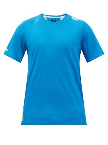Pressio - Arahi Technical-mesh Jersey T-shirt - Mens - Blue Silver