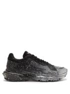 Matchesfashion.com Valentino - Bounce Raised Sole Low Top Leather Trainers - Mens - Black
