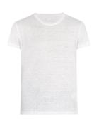 Matchesfashion.com 120% Lino - Crew Neck Linen T Shirt - Mens - White