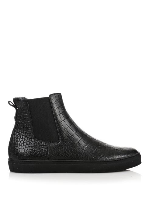 Christopher Kane Crocodile-effect Leather Boots