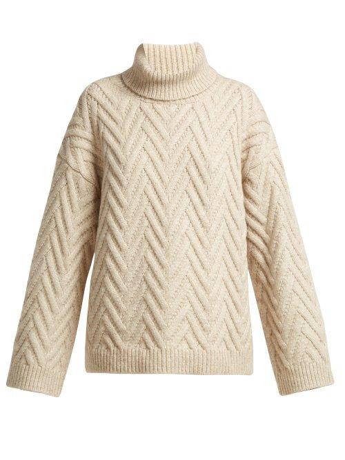 Matchesfashion.com Nili Lotan - Lee Roll Neck Sweater - Womens - Cream