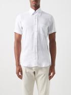 Thom Sweeney - Button-down Linen-voile Shirt - Mens - White