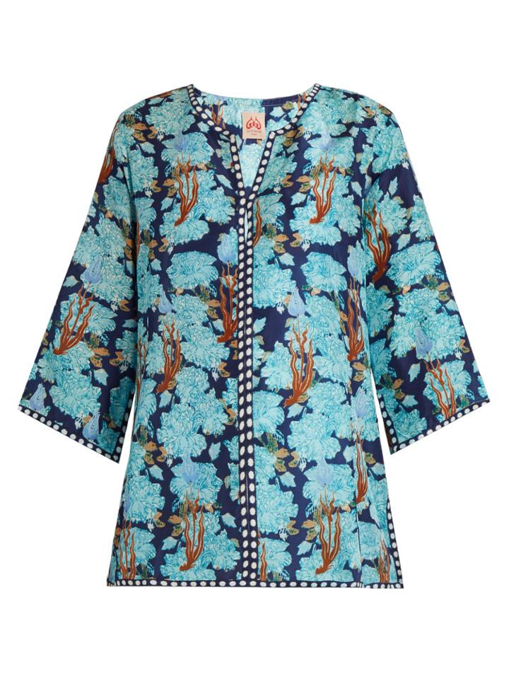 Le Sirenuse, Positano Sharazad-print Silk Kaftan