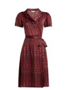 Matchesfashion.com Muzungu Sisters - Soraya Silk Wrap Dress - Womens - Red Print
