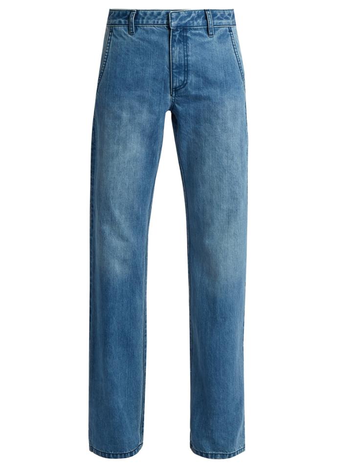 Tibi Low-rise Straight-leg Jeans