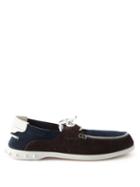 Christian Louboutin - Geromoc Suede Loafers - Mens - Navy
