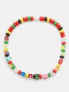 Lauren Rubinski - Sterling Silver & Enamel Beaded Necklace - Womens - Multi