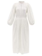 Isabel Marant Toile - Jaena Lace Cotton-voile Midi Dress - Womens - White
