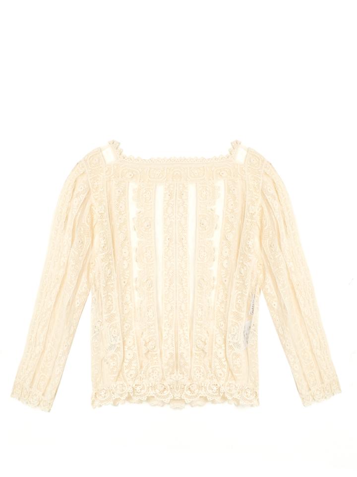 Redvalentino Macram Cotton-lace Top