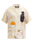 Matchesfashion.com Jacquemus - Jean Still Life-print Poplin Shirt - Mens - Beige