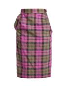 Vivienne Westwood Anglomania Tartan Cotton-blend Pencil Skirt