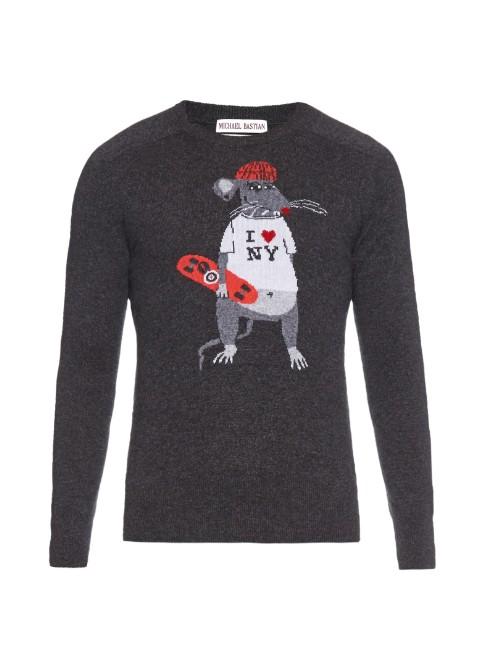 Michael Bastian I Love New York Cashmere Sweater