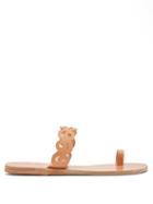 Matchesfashion.com Ancient Greek Sandals - Notia Cut Out-strap Leather Slides - Womens - Tan