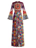 Mary Katrantzou Desmine Silk Crepe De Chine Gown