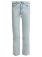 Matchesfashion.com M.i.h Jeans - Niki High Rise Slim Leg Cropped Jeans - Womens - Light Blue