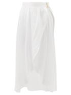 Melissa Odabash - Devlin Voile Wrap Midi Skirt - Womens - White