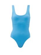 Matchesfashion.com Melissa Odabash - Kos Scoop-back Swimsuit - Womens - Blue