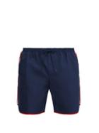 Matchesfashion.com Gucci - Tape Logo Swim Shorts - Mens - Blue Multi