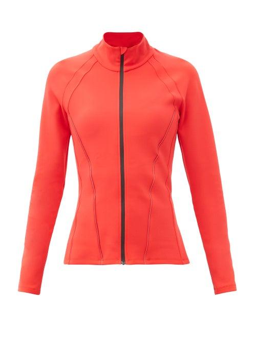 Matchesfashion.com Ernest Leoty - Roxane High-neck Soft-shell Jacket - Womens - Red