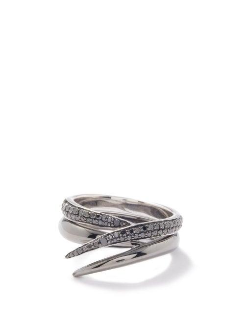 Shaun Leane - Duo Diamond & 18kt Black-gold Ring - Mens - Black Gold