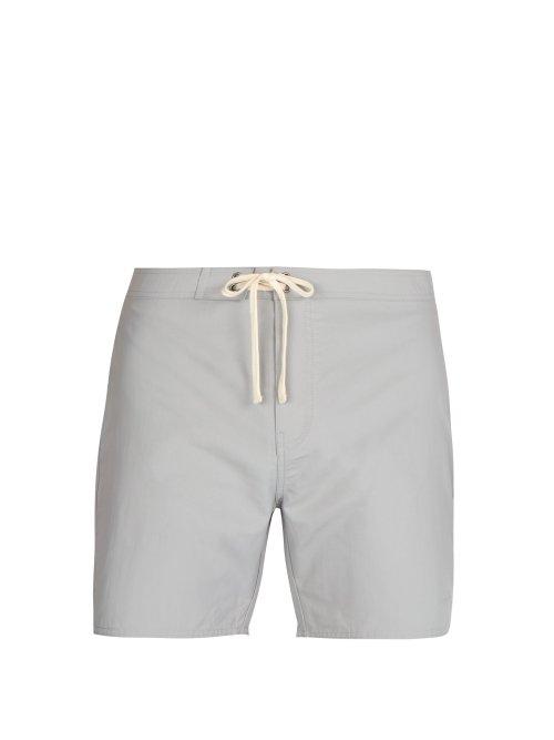 Matchesfashion.com Saturdays Nyc - Colin Solid Swim Shorts - Mens - Light Blue