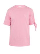 Jw Anderson Logo-embroidered Knot-detail Crew-neck T-shirt
