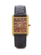 Jacquie Aiche - Vintage Cartier Tank Diamond & Gold-vermeil Watch - Womens - Orange Gold