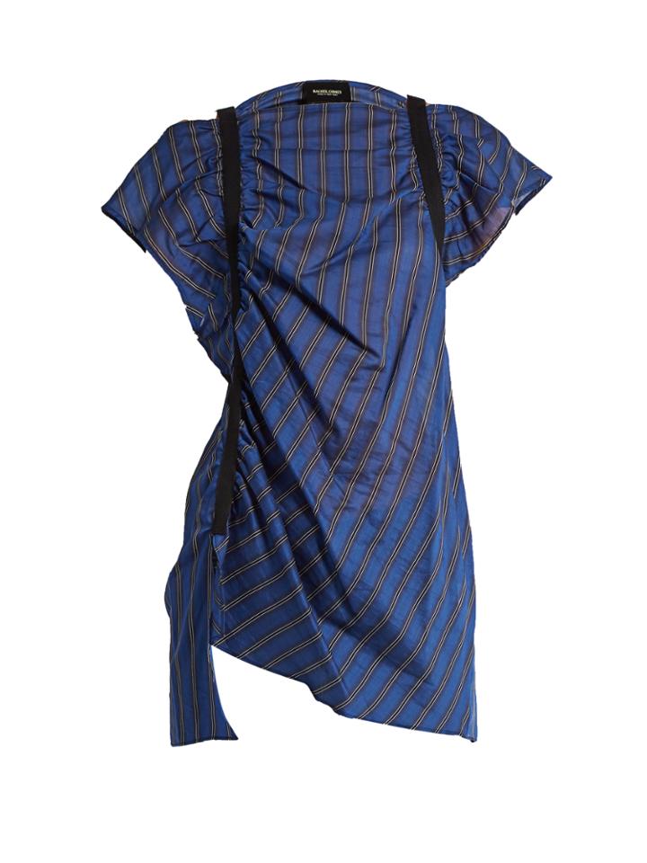 Rachel Comey Studio Banker-striped Cotton-blend Top