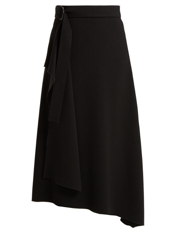 Joseph Sybil Asymmetric Twill Skirt