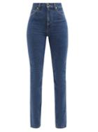 Khaite - Daria High-rise Slim-leg Jeans - Womens - Denim