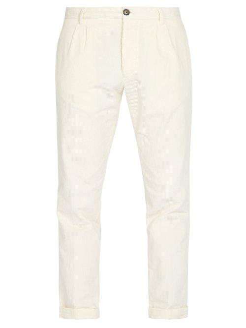 Matchesfashion.com J.w. Brine - New Marshall Stretch Corduroy Trousers - Mens - White