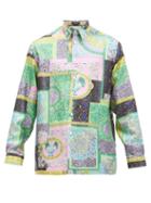 Matchesfashion.com Versace - Baroque-print Silk-twill Shirt - Mens - Multi