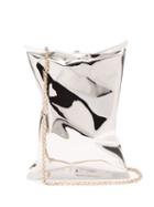 Matchesfashion.com Anya Hindmarch - Crisp Packet Brass Clutch - Womens - Silver
