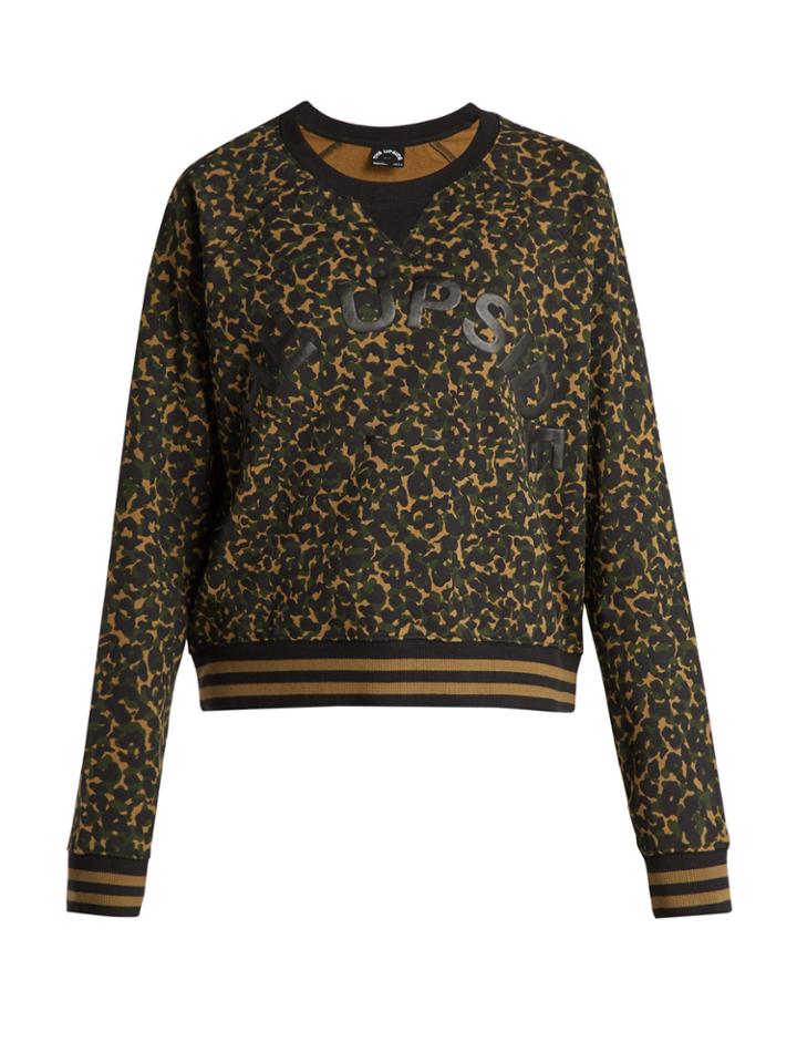 The Upside Leopard-print Camouflage Cotton Sweatshirt