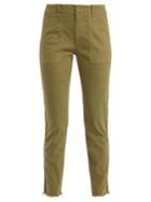 Nili Lotan Jenna Side-stripe Cotton-blend Trousers