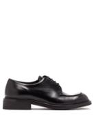 Matchesfashion.com Prada - Lace Up Leather Derby Shoes - Mens - Black