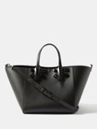 Christian Louboutin - Cabachic Small Spike-embellished Leather Tote Bag - Womens - Black