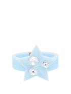 Matchesfashion.com Miu Miu - Crystal Embellished Plexiglass Cuff - Womens - Blue