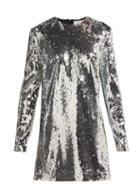 Matchesfashion.com Racil - Ara Sequinned Mini Dress - Womens - Silver