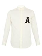 Ami A-appliqu Brushed-cotton Shirt