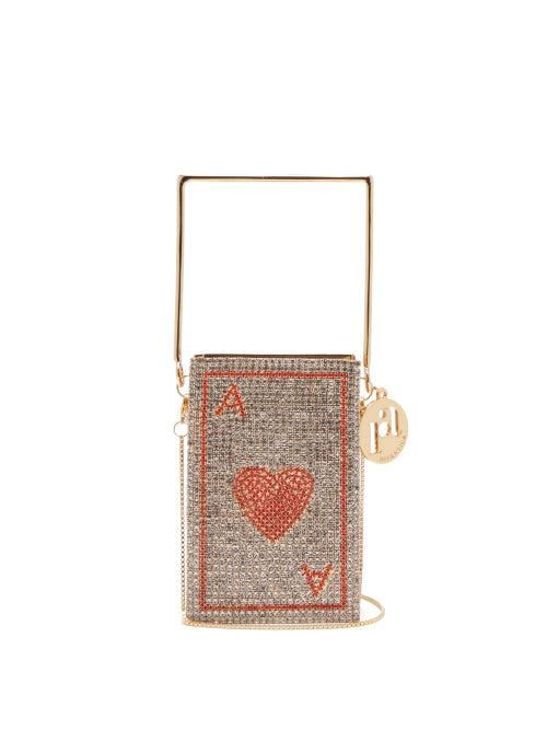 Matchesfashion.com Rosantica - Poker Caged Crystal-embellished Bag - Womens - Red Multi