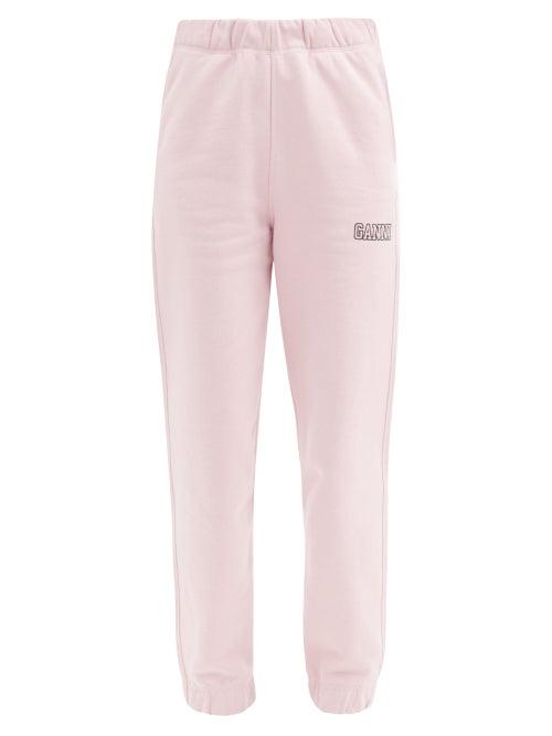 Matchesfashion.com Ganni - Software Recycled Cotton-blend Track Pants - Womens - Pink