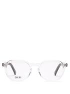 Mens Eyewear Dior - Dioressential Round Acetate Glasses - Mens - Clear
