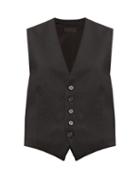 Matchesfashion.com Nili Lotan - Angelina Tailored Twill Waistcoat - Womens - Black