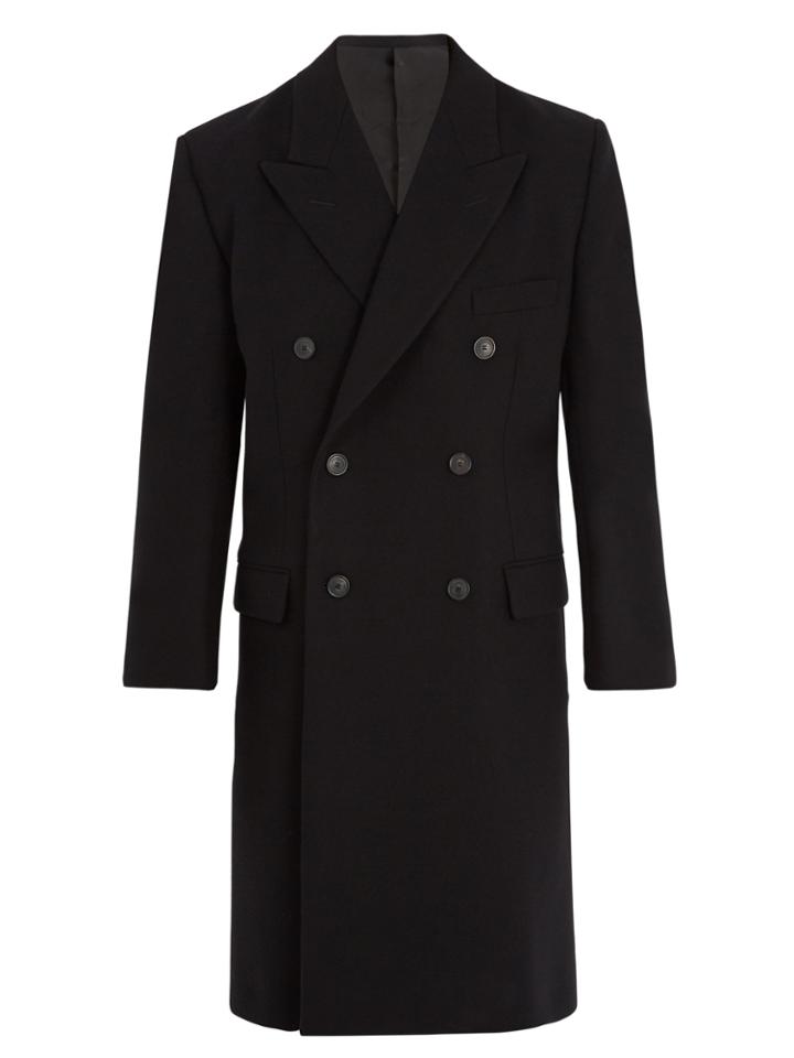 Balenciaga Notch-lapel Double-breasted Wool Coat