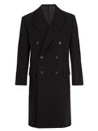Balenciaga Notch-lapel Double-breasted Wool Coat