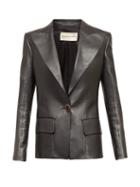Matchesfashion.com Alexandre Vauthier - Single-breasted Leather Jacket - Womens - Black