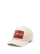 Matchesfashion.com Gucci - Logo-embroidered Cotton-twill Cap - Mens - Beige