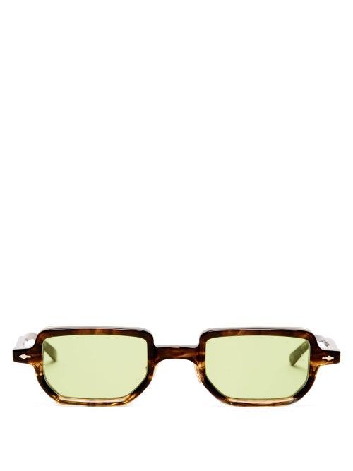 Matchesfashion.com Jacques Marie Mage - Astaire Square Acetate Sunglasses - Mens - Tortoiseshell